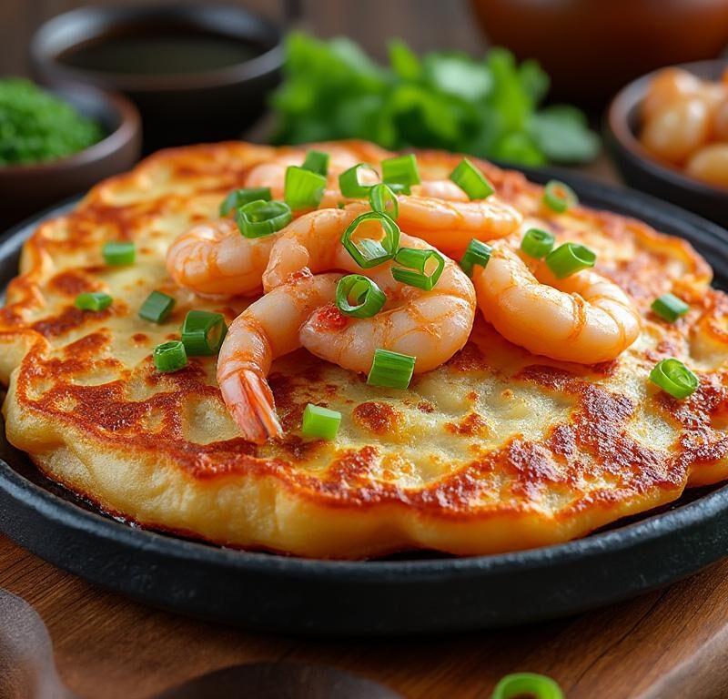 découvrez la délicieuse recette de haemul pajeon, la crêpe coréenne savoureuse aux fruits de mer, parfaite pour régaler vos papilles avec des saveurs authentiques et gourmandes.