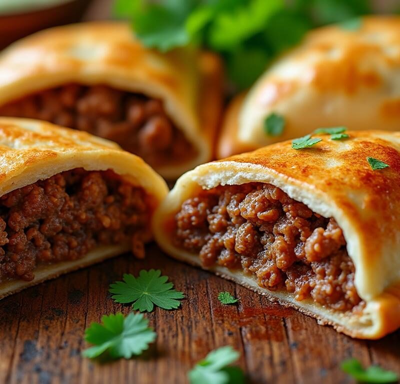 savourez nos empanadas gourmandes, délicieusement fourrées à la viande hachée de bœuf, pour un repas authentique et réconfortant.