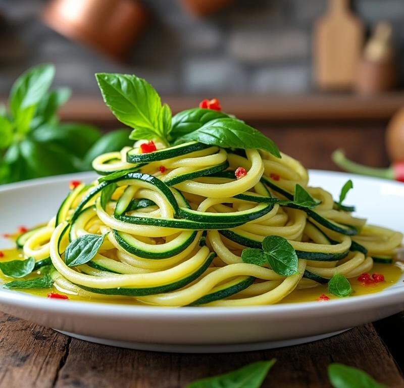 découvrez notre recette simple et rapide de tagliatelles de courgettes sautées à la poêle, pour un plat léger, savoureux et parfait pour vos repas équilibrés.
