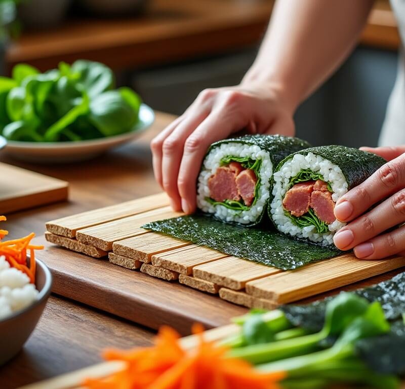 découvrez comment préparer facilement des kimbaps savoureux au thon grâce à notre guide pas à pas, idéal pour un repas gourmand et original.