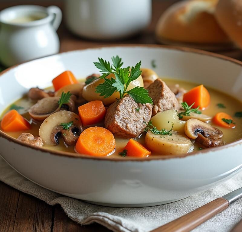 découvrez la véritable recette facile et traditionnelle de la blanquette de veau, un plat savoureux et réconfortant à préparer chez vous.