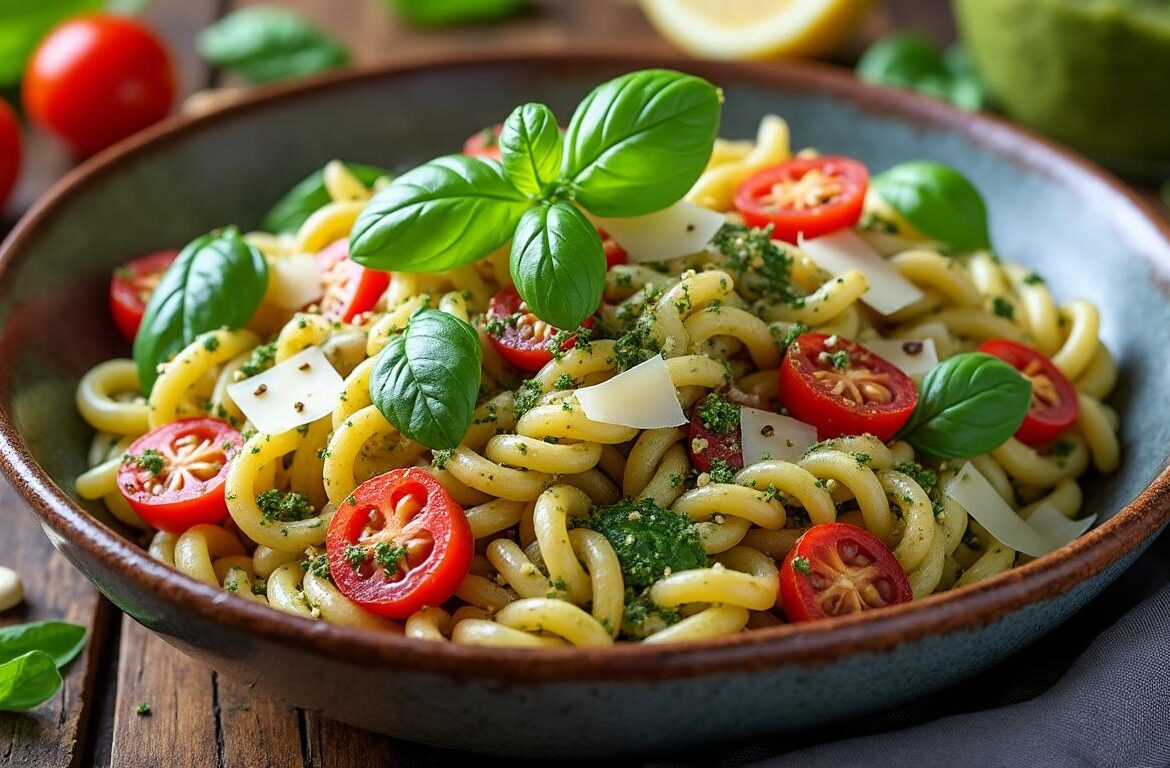 découvrez les secrets pour préparer une salade de pâtes au pesto savoureuse et facile, parfaite pour vos repas rapides et gourmands.