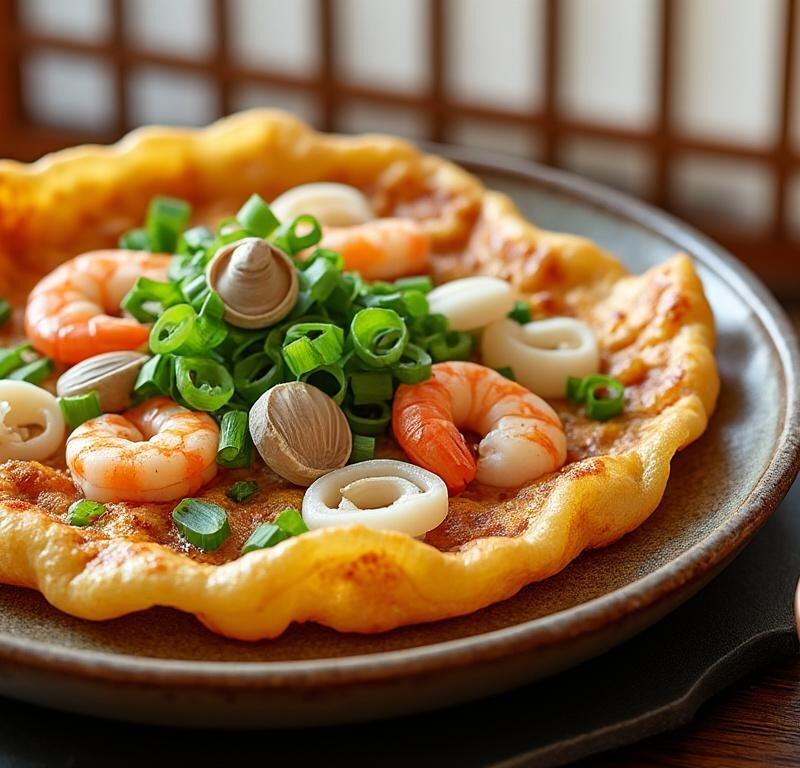 découvrez la recette créative de heamul pajeon, la crêpe coréenne aux fruits de mer, alliant saveurs marines et cuisine authentique pour un repas gourmand et original.