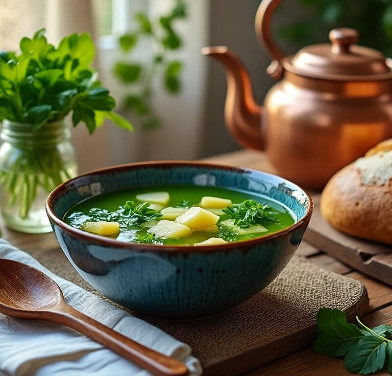 découvrez la recette traditionnelle de soupe au cresson, un savoureux plat de grand-mère alliant simplicité et goût authentique pour réchauffer vos repas.