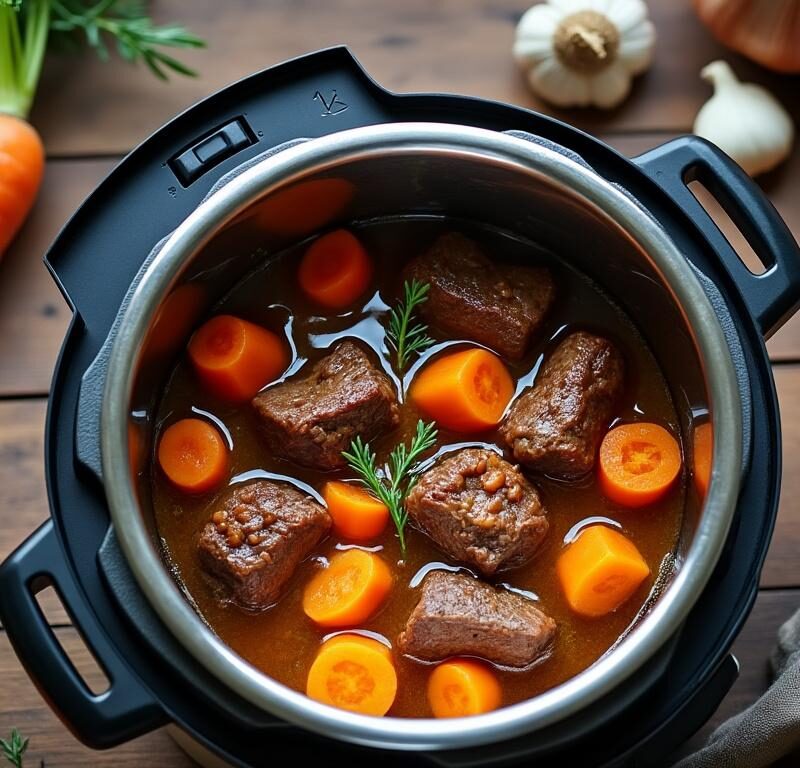 découvrez notre recette express pour préparer un savoureux bœuf-carottes à la cocotte minute, idéal pour un repas rapide, gourmand et plein de saveurs.