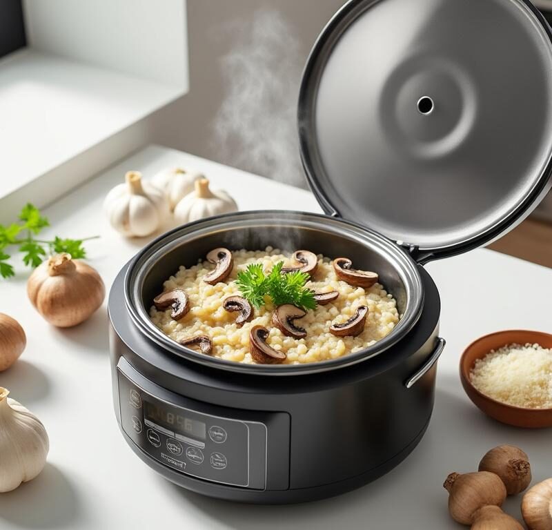 découvrez comment réussir un risotto aux champignons délicieux et crémeux en un clin d'œil grâce à l'autocuiseur. recette rapide, facile et savoureuse pour régaler toute la famille.