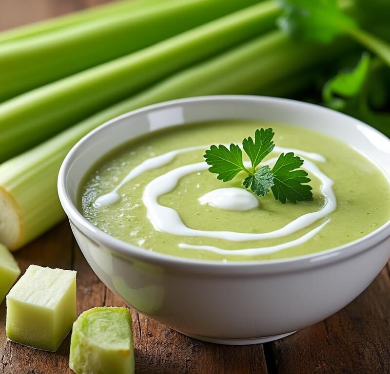 découvrez notre recette facile et gourmande de velouté onctueux de céleri branche, parfaite pour un repas sain et réconfortant.